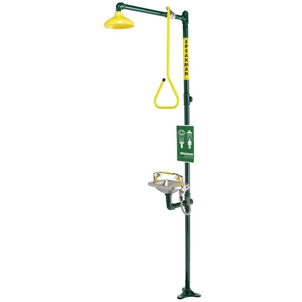 Speakman DuraJade&trade; 93-3/4 in. Floor Mount Combination Drench Shower and Eyewash 