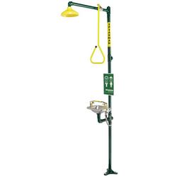 Floor Mounted Combination Shower with Rectangular Eyewash Bowl, 20 gpm, 37 lbs