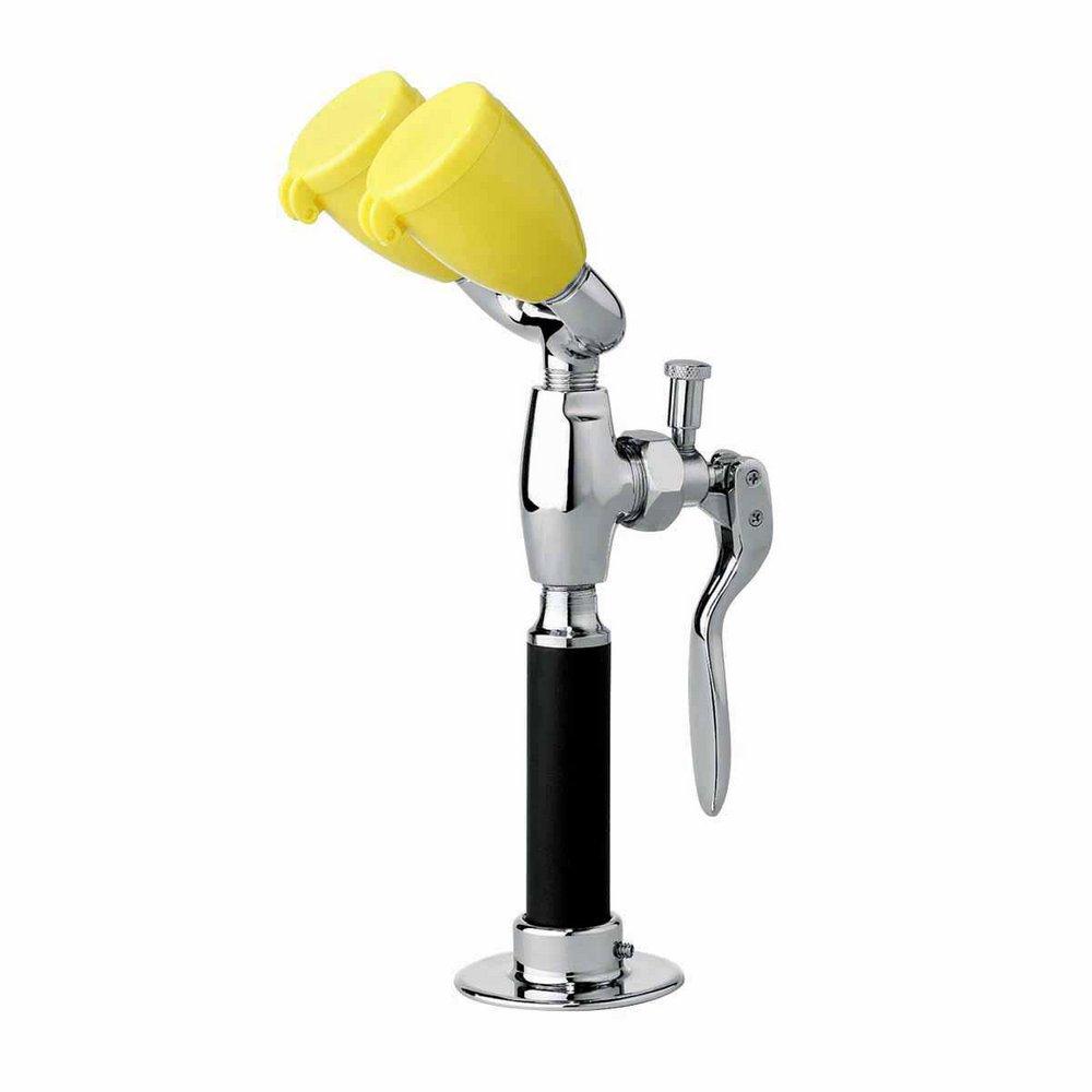 Speakman Polished Chrome Deckmount Drench Hose and Eyewash Combination 