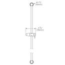 Speakman Polished Chrome Slide Bar with Mounting Screw 