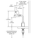 Speakman Polished Chrome Battery Sensor Gooseneck Faucet Eyewash 