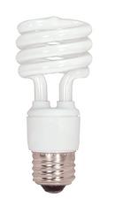 15W T2 Coil Compact Fluorescent Light Bulb with Medium Base