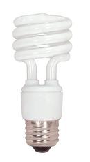 SATCO White T2 Coil Compact Fluorescent Light Bulb with Medium Base 