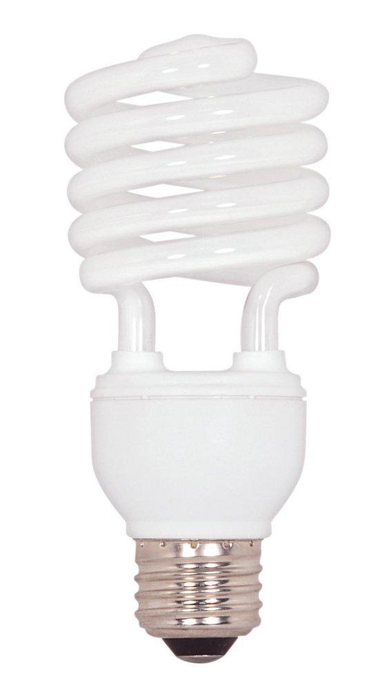 SATCO Clear T2 Coil Compact Fluorescent Light Bulb with Medium Base 