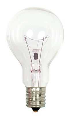 40W 3-19/50 in. A15 Incandescent Light Bulb with a Intermediate E-17 Base Type A Dimmable in Clear