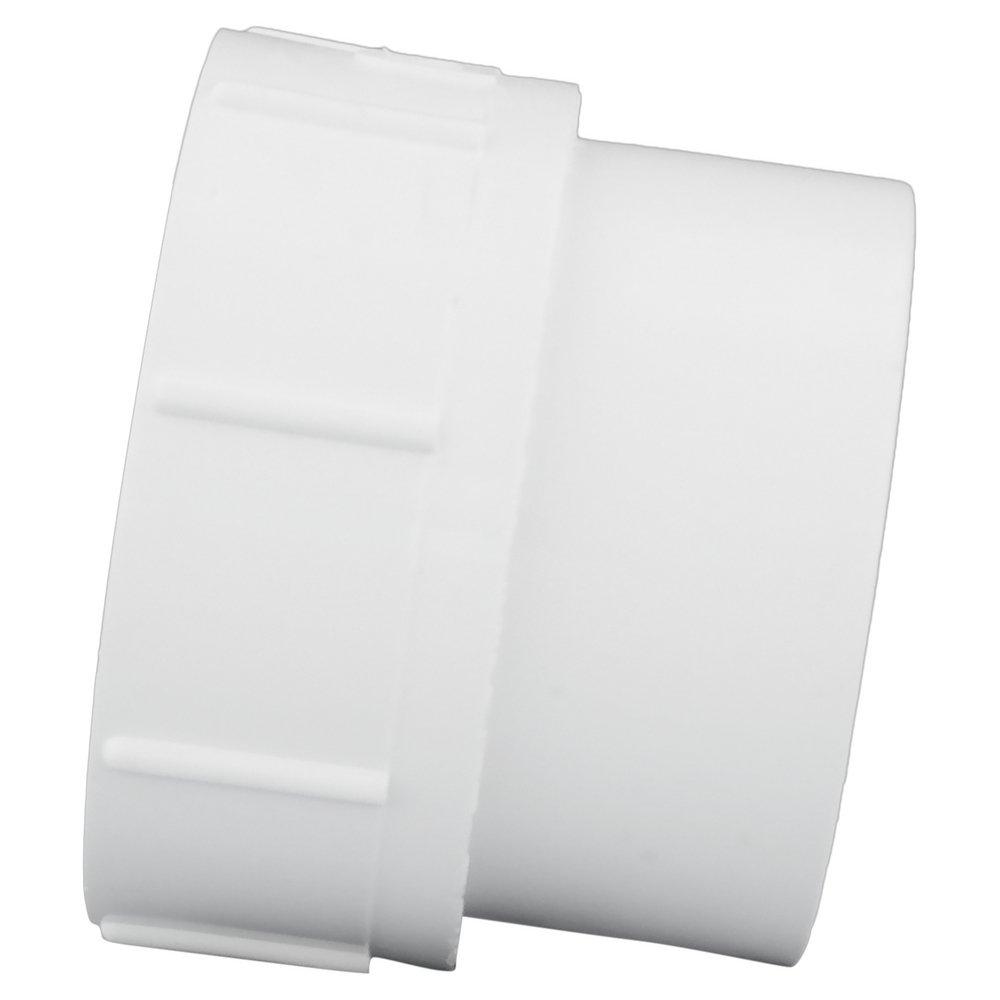 White PVC DWV Fitting Cleanout (Without Plug) 