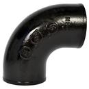 Black No Hub 90 Degree Cast Iron 1/4 Bend 