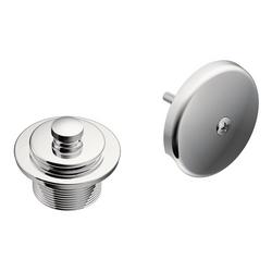 1-1/2 in. Metal Push-n-Lock Bathtub Drain in Polished Chrome
