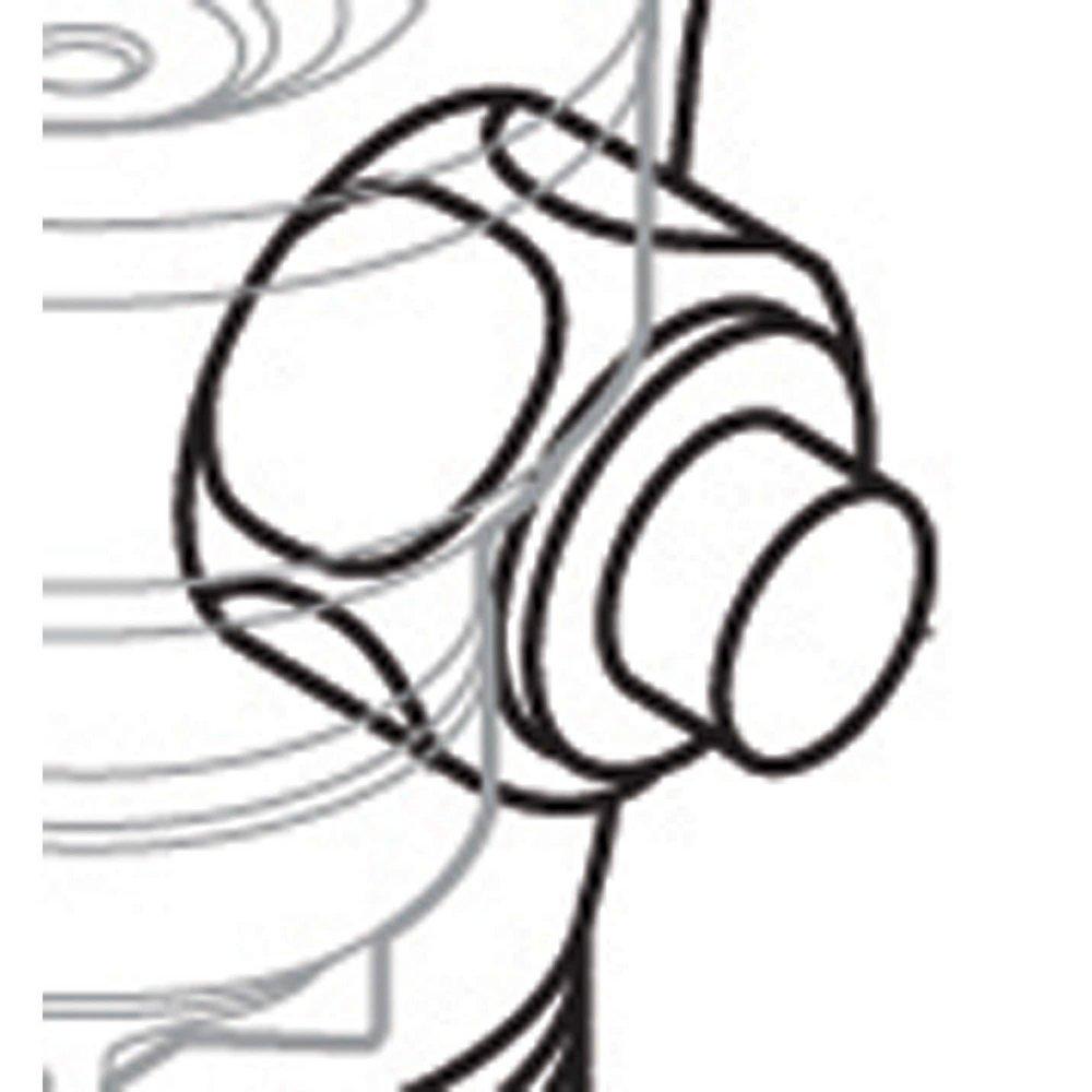 Moen Chrome Manual Override Button for Flush Valve 