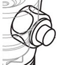 Moen Chrome Manual Override Button for Flush Valve 