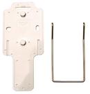 4-3/25 in. Zoning System Thermostat Mounting Kit in Silver