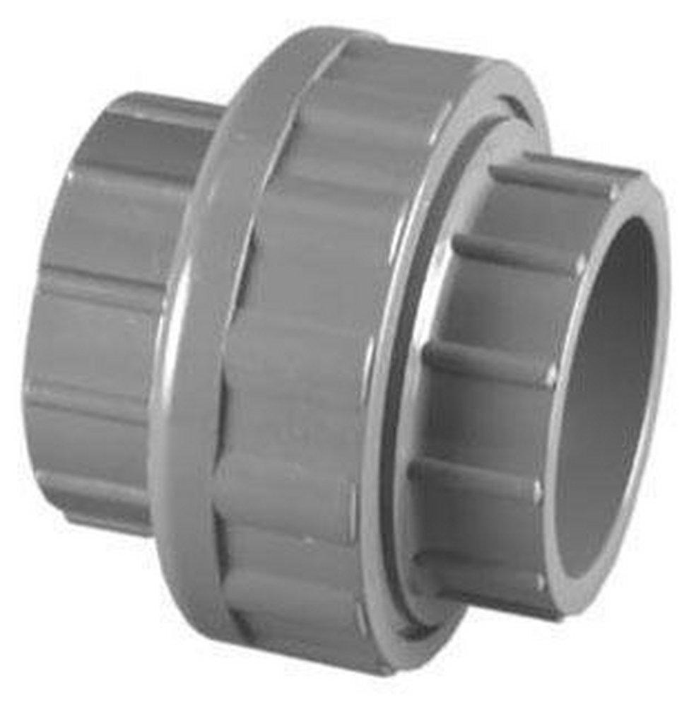 Dark Grey PVC Schedule 80 Union with EPDM O-Ring 