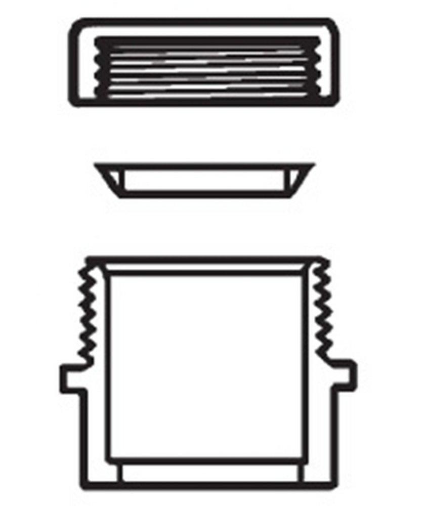 Spigot x Slip-Joint DWV and Straight Schedule 40 PVC Trap Adapter with Nut 