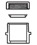 Spigot x Slip-Joint DWV and Straight Schedule 40 PVC Trap Adapter with Nut 