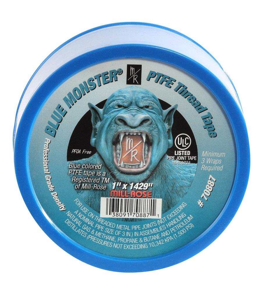 Mill-Rose Blue 1 x 1429 in. Plastic PTFE Tape 