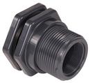 Slip x Female Straight PVC Bulkhead Fitting with EPDM Gasket 