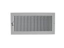 PROSELECT&reg; White 6 in. Residential Ceiling & Sidewall Register in White 1-way Steel 
