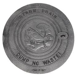 22 in. Lock Inlet Ring and Cover with Bass Logo