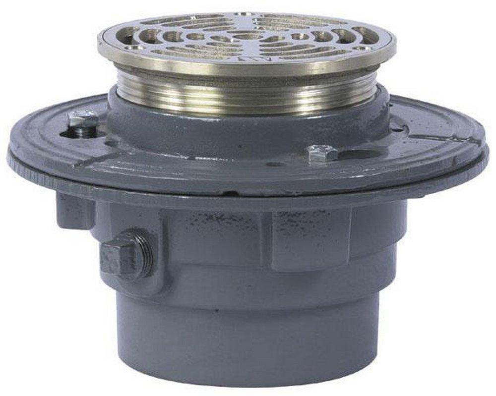 Watts Push On Plastic Nickel Bronze Floor Drain 