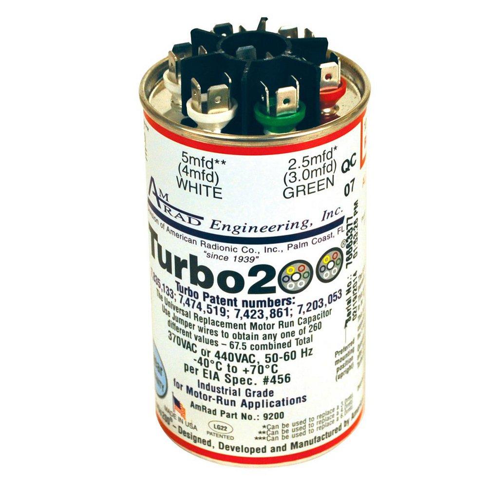 Turbo® 200 2.5-67.5 MFD 440/370V Capacitor