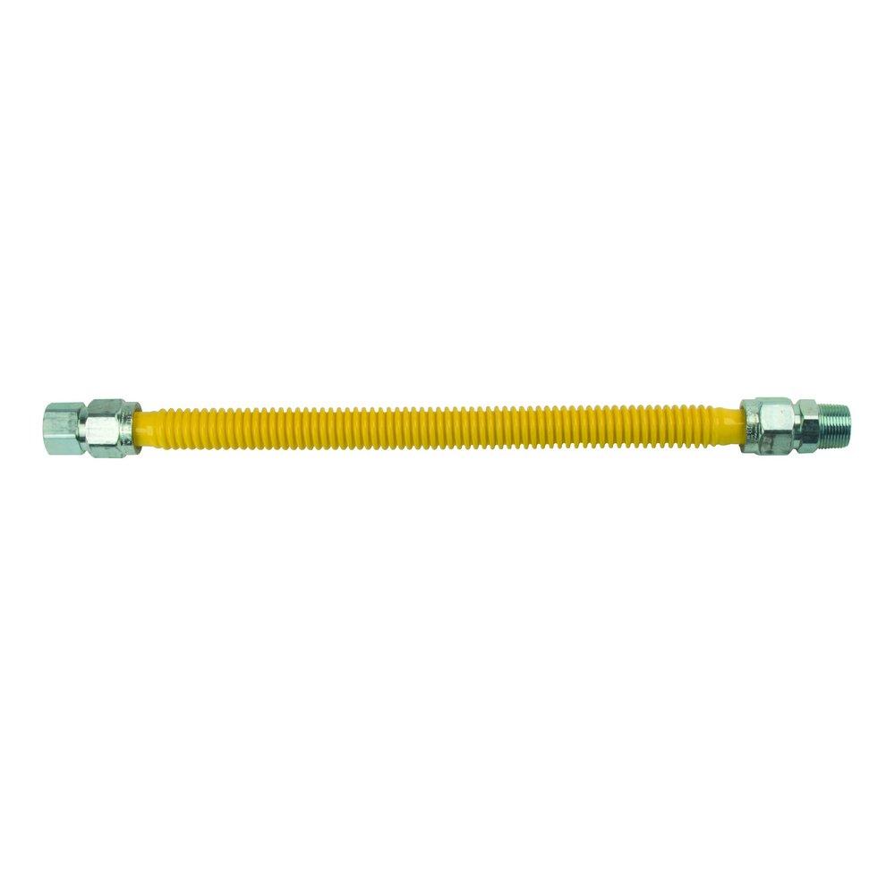 BrassCraft Yellow 3/4 in. FIP x MIP Gas Appliance Connector in Yellow 