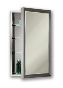 25 in. Recessed Mount Medicine Cabinet in Brushed Stainless Steel