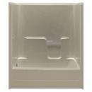 59-7/8 x 31-1/4 in. Tub and Shower with Right Hand Drain in Biscuit