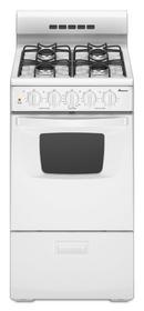 Amana White 19-3/4 in. Gas 4-Burner Sealed Freestanding Range 