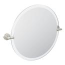 Mirror with Decorative Hardware in Brushed Nickel
