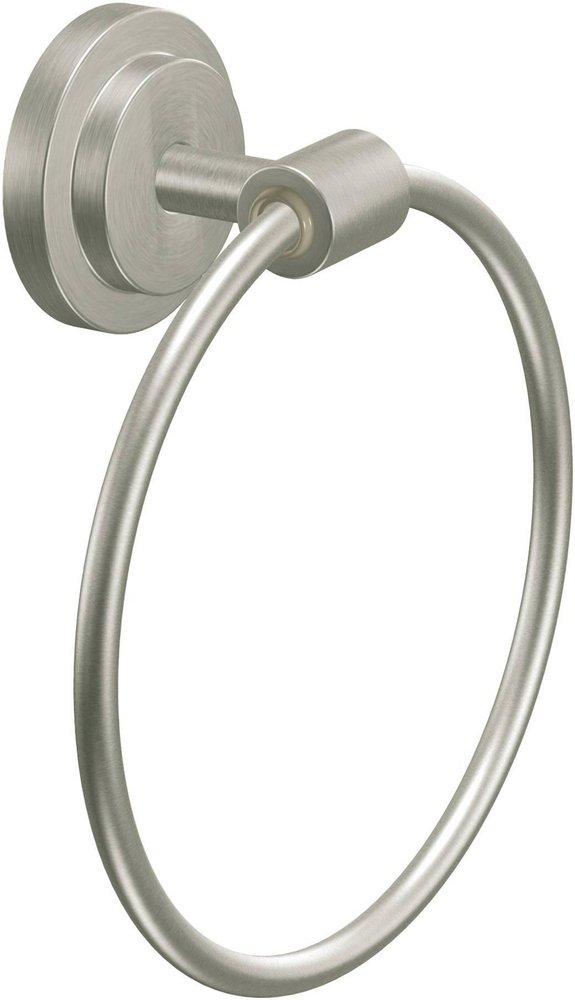 Moen Brushed Nickel Round Closed Towel Ring 