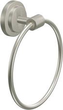 Round Closed Towel Ring in Brushed Nickel