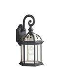 Kichler Lighting Black 8 in. 100W 1-Light Medium Wall Lantern 