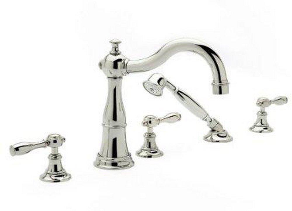 Newport Brass Polished Nickel - Natural Three Handle Roman Tub Faucet Trim Only 