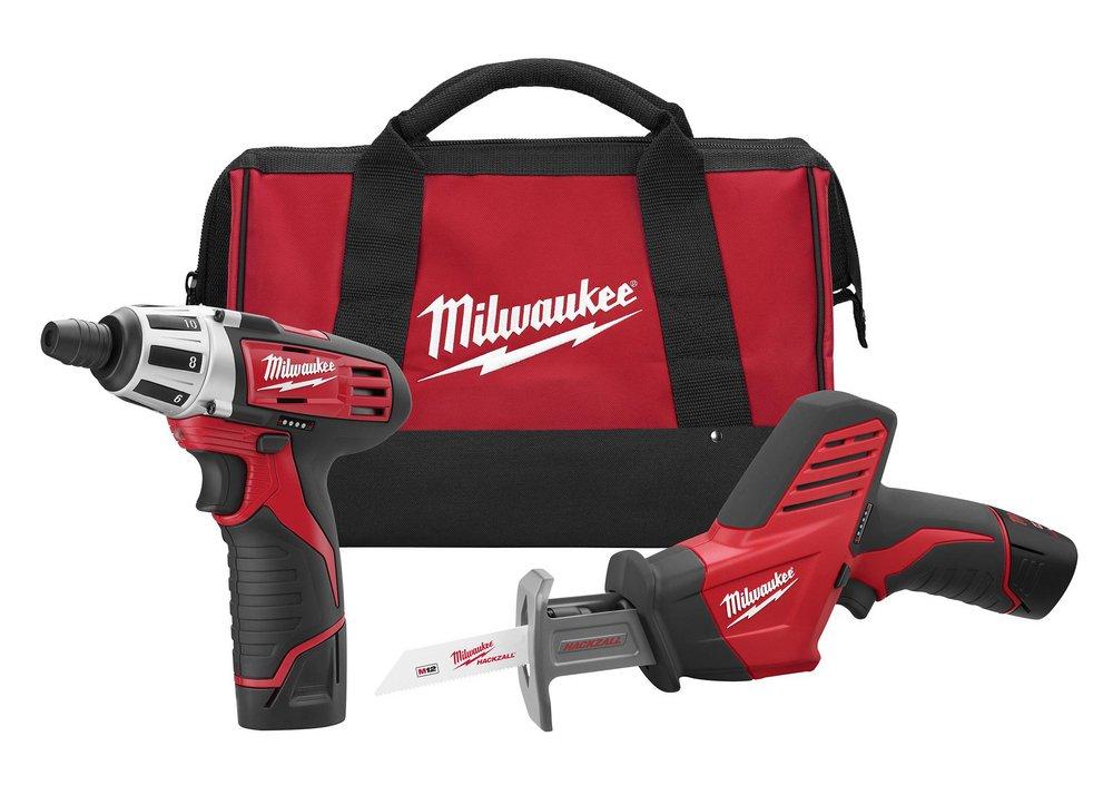 Milwaukee&reg; Black Cordless Reciprocating Saw 2 Tool Kit 