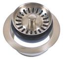 Disposer Trim with Stopper Strainer Combination in Brushed Stainless Steel