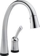 Delta Faucet Polished Chrome Single Handle Pull Down Touch Activated Kitchen Faucet with Two-Function Spray, Magnetic Docking and Touch2O Technology 