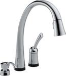 Single Handle Widespread Kitchen Faucet in Polished Chrome