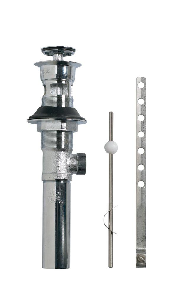 KOHLER Polished Chrome Drain with Overflow Bathroom Sink Drain 