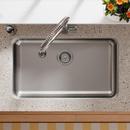 Elkay Lustrous Satin 30-1/2 x 18-1/2 in. No-Hole Stainless Steel Single Bowl Undermount Kitchen Sink 
