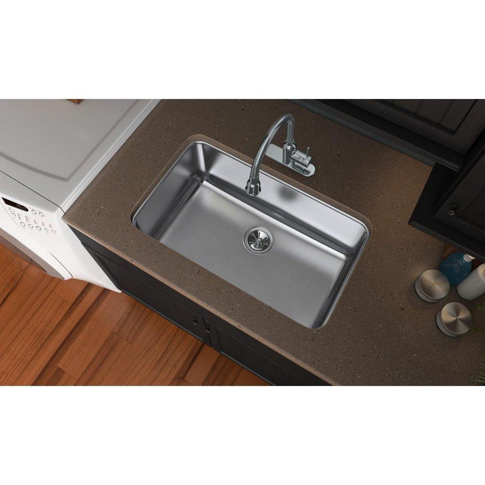 Elkay Lustrous Satin 30-1/2 x 18-1/2 in. Undermount Laundry Sink 