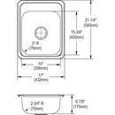 Elkay Lustrous Satin 30-1/2 x 18-1/2 in. Undermount Laundry Sink 