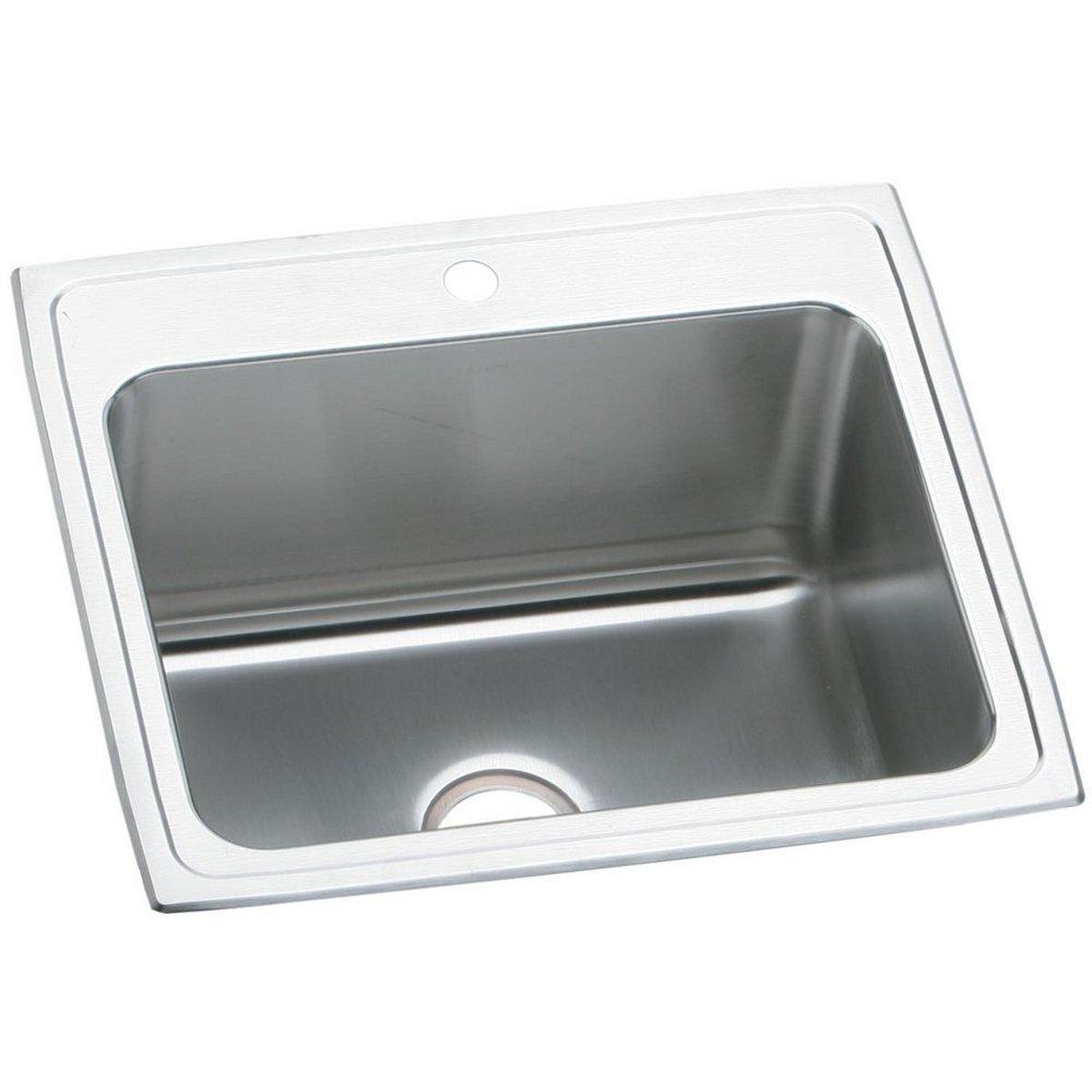 Elkay Lustrous Highlighted Satin 1-Bowl Laundry Sink 