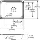 Elkay Lustrous Satin 30-1/2 x 18-1/2 in. Stainless Steel Single Bowl Undermount Kitchen Sink in Lustrous Satin 