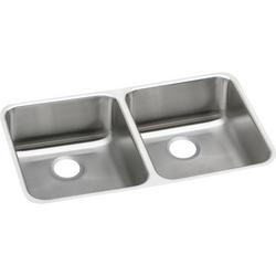 30-3/4 in. Undermount Stainless Steel Double Bowl Kitchen Sink in Lustertone