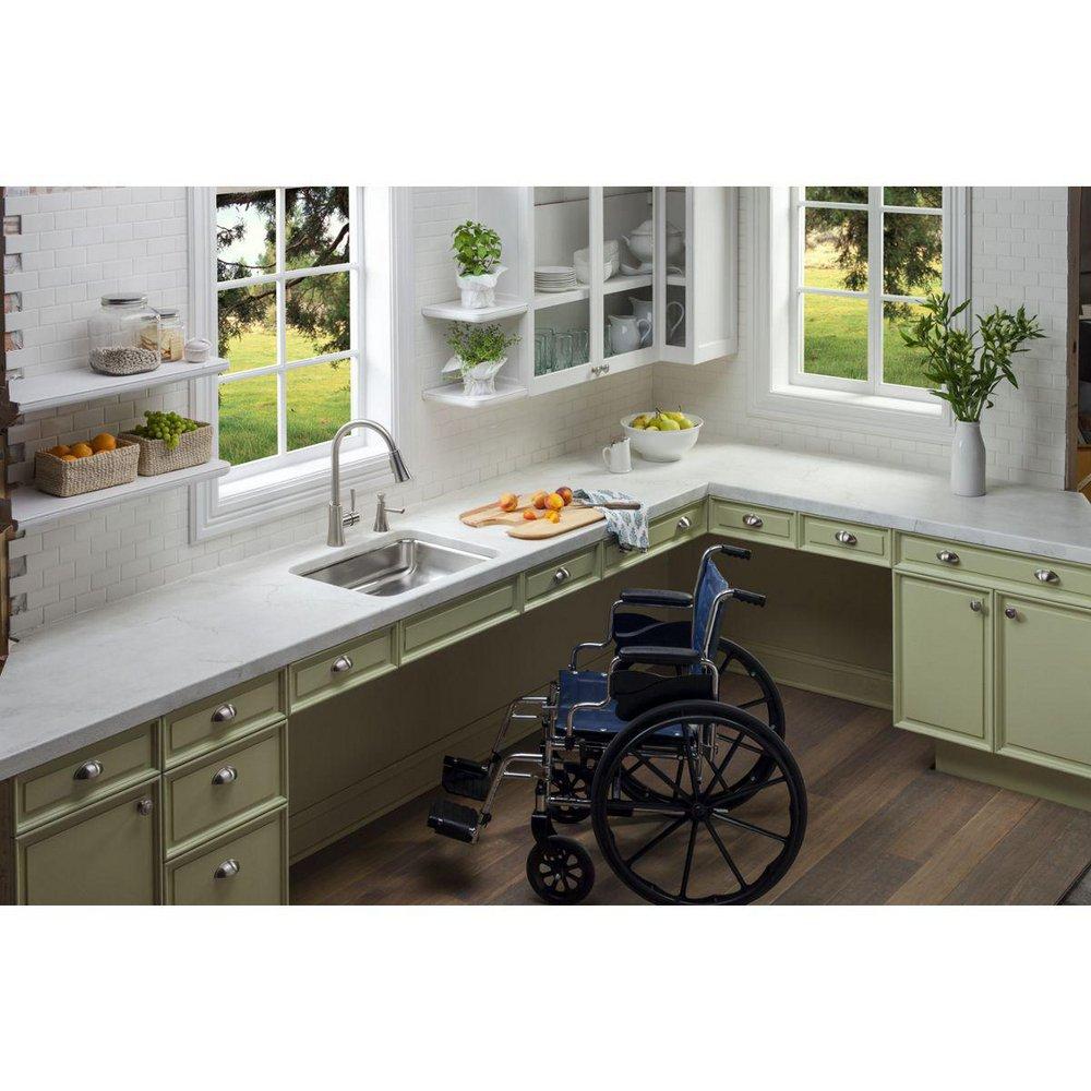 Elkay Lustrous Satin 23-1/2 x 18-1/4 in. No Hole Stainless Steel Single Bowl Undermount Kitchen Sink 