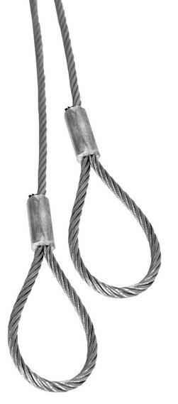 15 ft. Looped Cable Assembly in Silver
