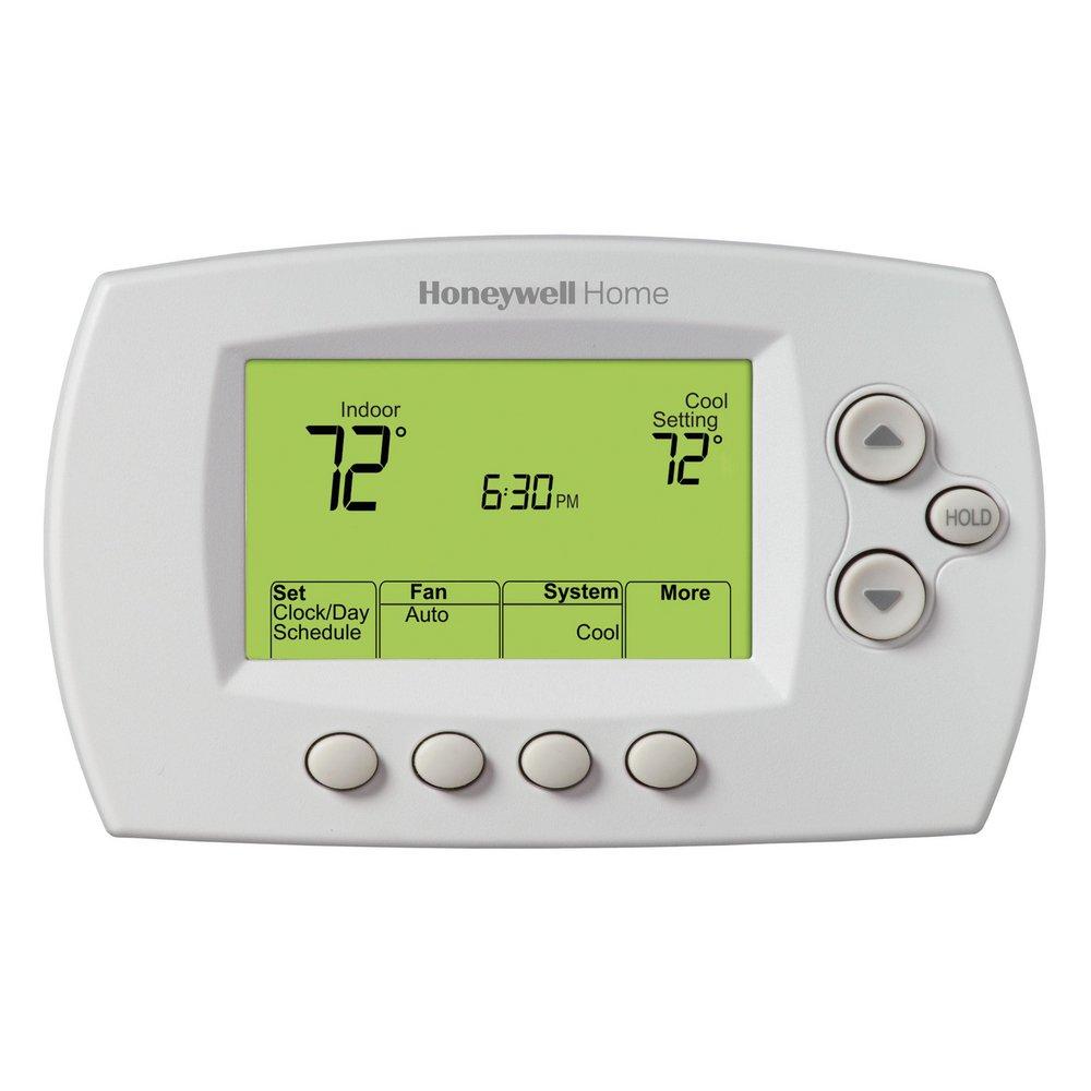 Honeywell Home Premier White&reg; 3H/2C, 2H/2C Programmable Thermostat Kit 