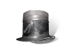 8 in. Galvanized Steel Saddle in Round Duct