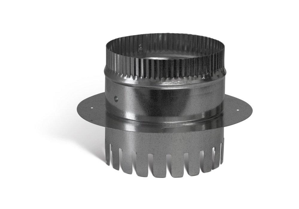 Galvanized Steel Starting Collar in Round Duct 