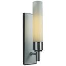 26W 1-Light Fluorescent 4-Pin Wall Sconce in White